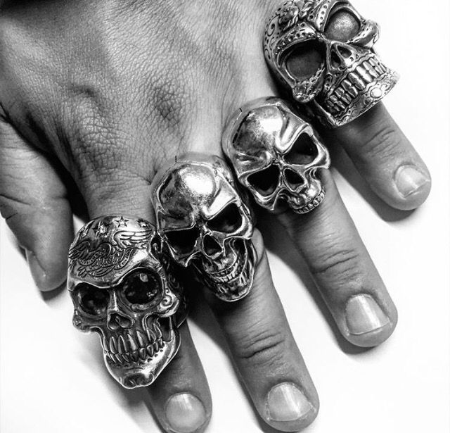 Silver Skull Rings